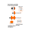 Juego de machimbrador 3/4" con balero - Imagen 2