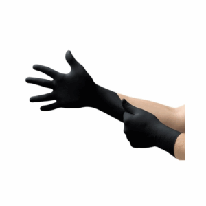 Guantes Desechables De Nitrilo. Color Negro. Cajas De 100 Unidades.