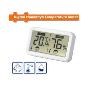 Medidor Digital De Humedad Y Temperatura. Temperatura Ambiente: -10℃~60℃ Humedad Ambiente: 0~100% Función Batería Baja.