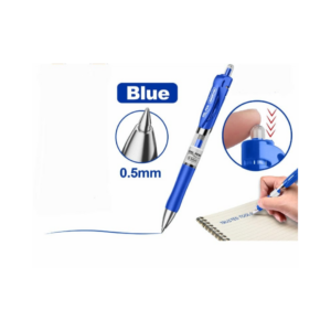 Bolígrafo De Gel Punta 0.5Mm Retráctil Azul. 1Pza Agarre. Cómodo. Pluma Gel.